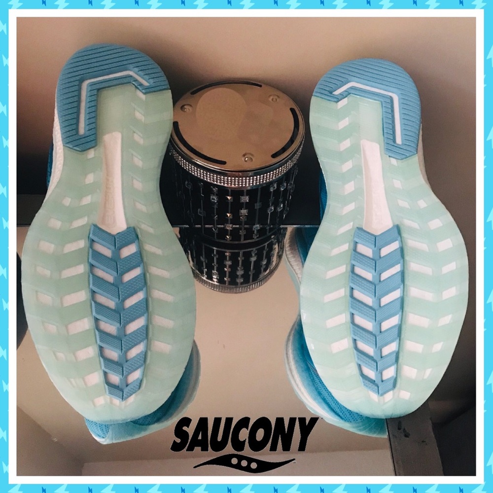 Saucony Women’s Triumph ISO 5 Running Shoes Blue - Picture 9 of 13